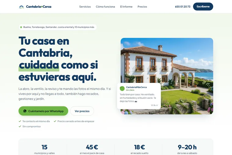 CantabriaMásCerca — diseño web en Cantabria