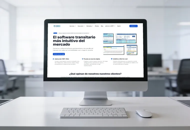 Click & Cargo — diseño web en Cantabria